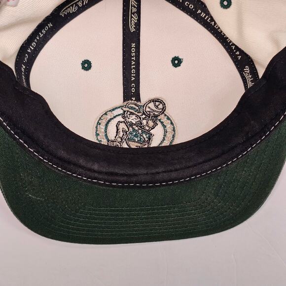 Mitchell & Ness Boston Celtics Larry Bird Snapback White Hat Cap Rare White - Picture 15 of 15